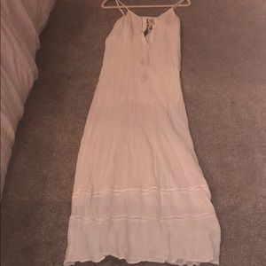 White maxi dress